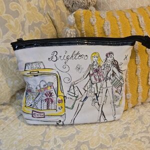 Brighton Women's Illustrated Canvas Bag - Black Trim